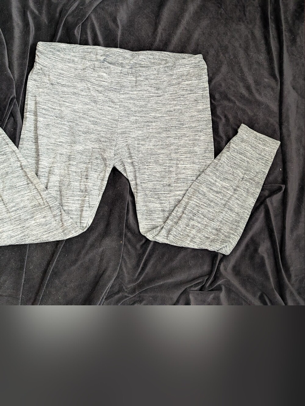 Time and Tru Girls' Gray Heather Stretch Leggings